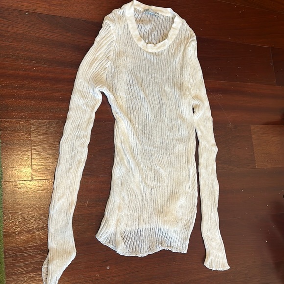 Never worn Zara size L sheer top - Picture 1 of 3